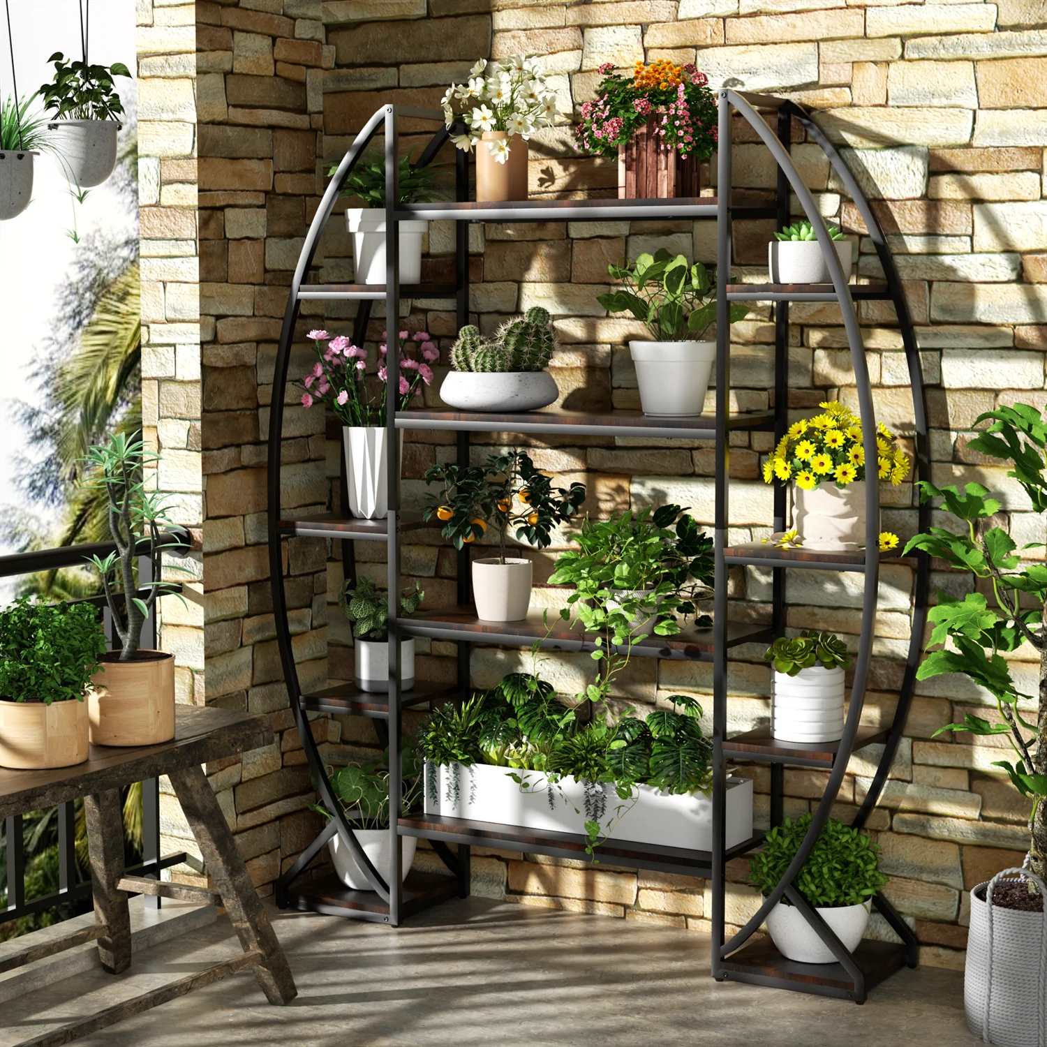 Etagere Plante Demi Lune - Mon Porte Plante