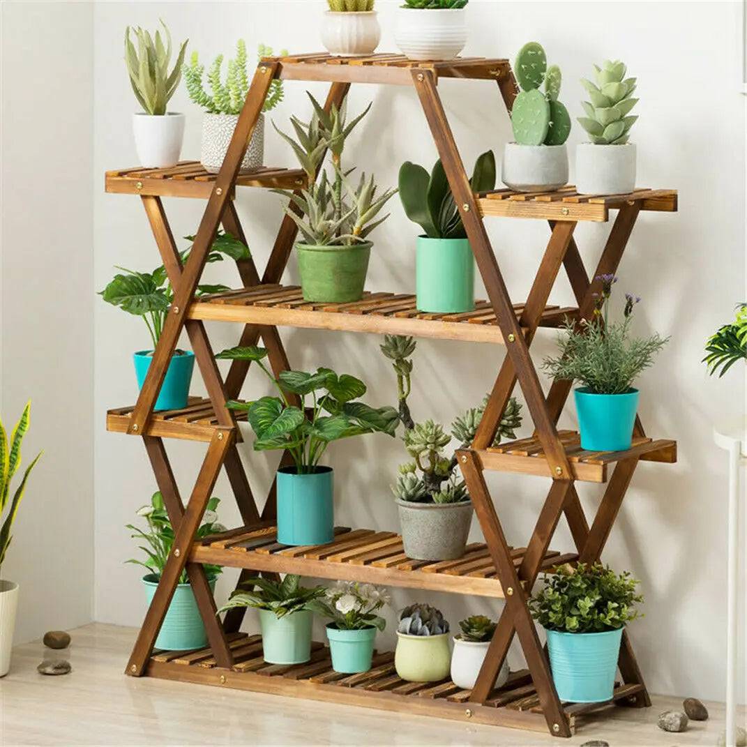 Etagere Plante En Bois - Mon Porte Plante