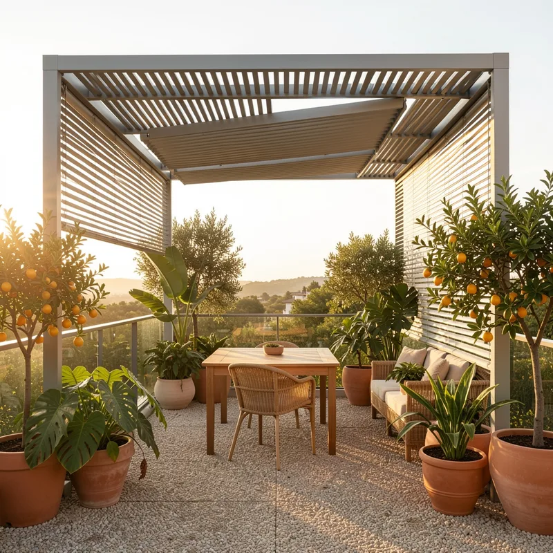 Terrasse végétalisée couverte : solutions et aménagements